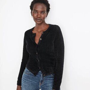 NWT Madewell Hewitt Cardigan Sweater in Black, Sz XS